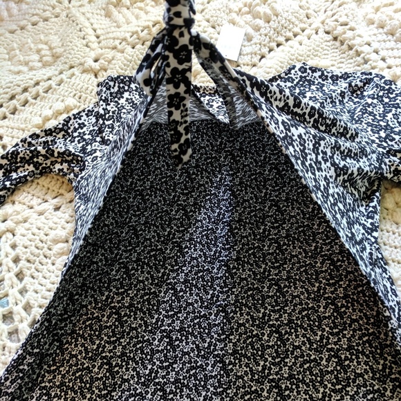 NWT J Jill small black white long sleeve shirt - Picture 5 of 8